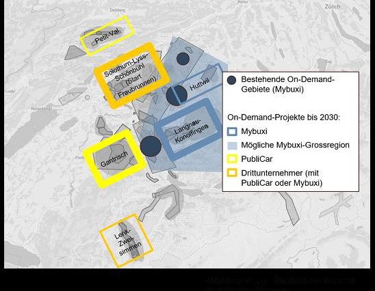 CRT1 - Projets d'offres à la demande dans le Canton de Berne